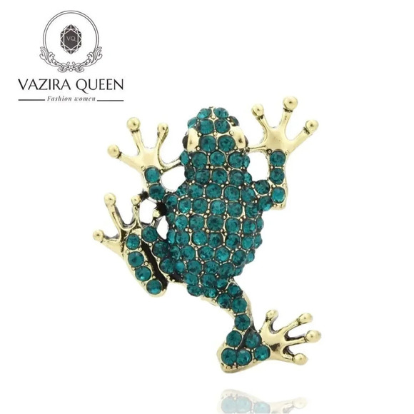  VQ Frog Brooch - Picture 1 of 5